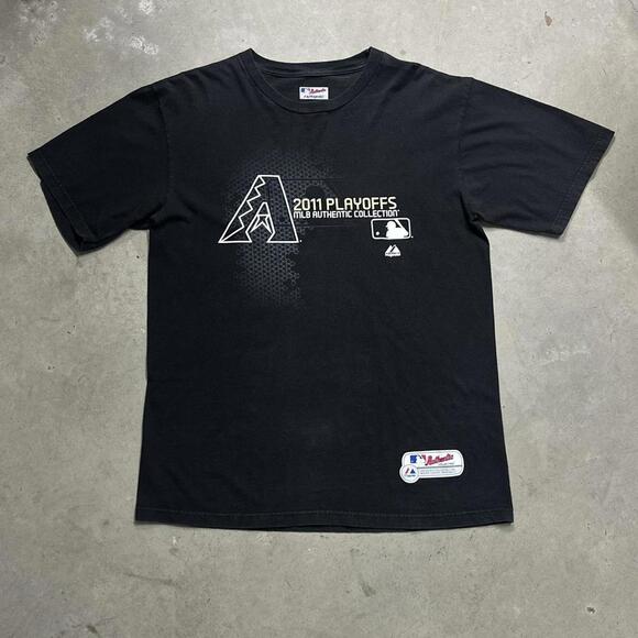 2011 MLB AUTHENTIC Diamondbacks Playoffs Boxy Tee - Picture 1 of 8